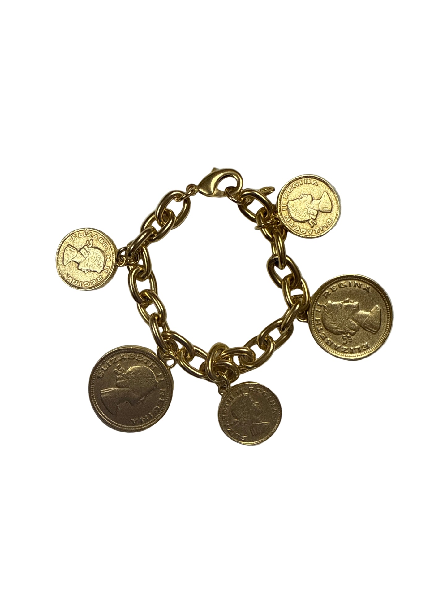 Gold Multi-Coin Bracelet
