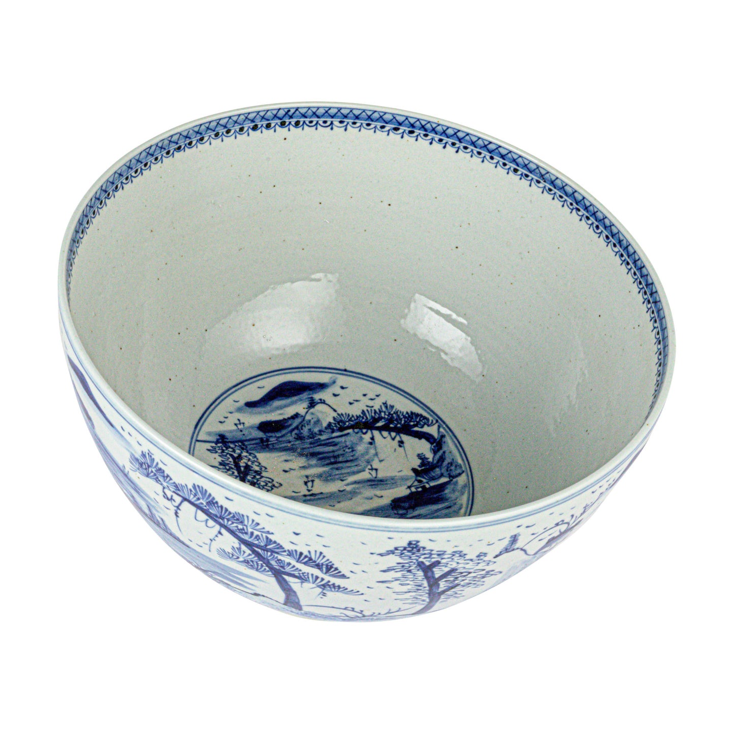 Blue and White Chinoiserie Bowl