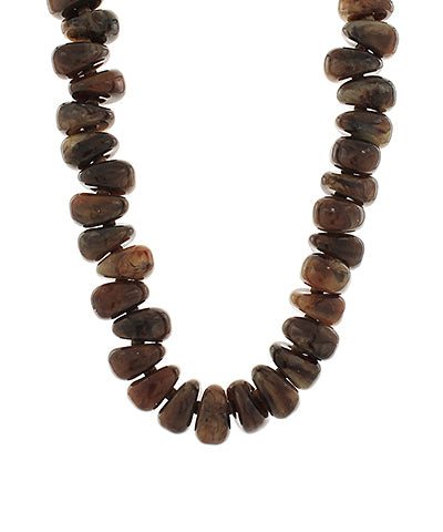 Chunky Brown Beaded Necklace