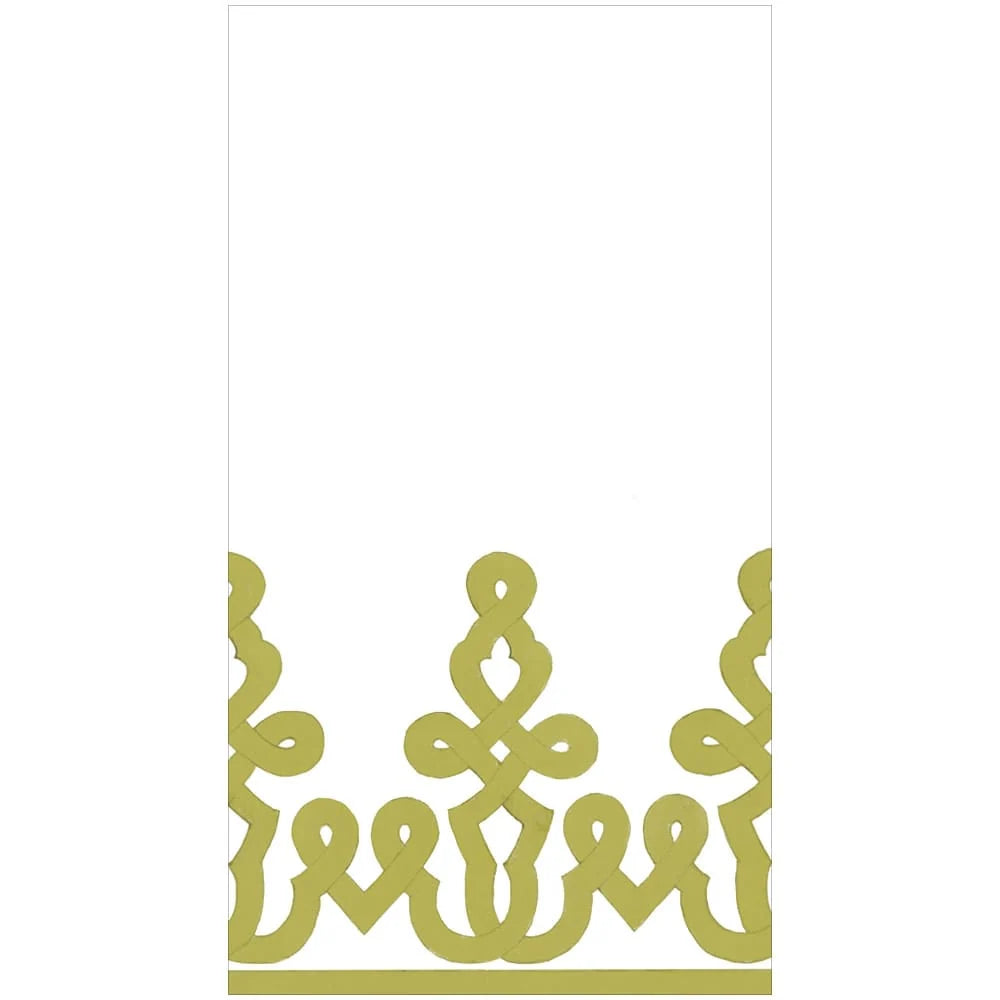Dessin Passementerie Moss Green Paper Guest Towels