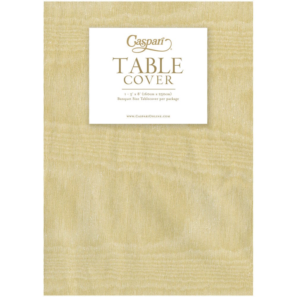 Moire Light Gold Paper Linen Print Airlaid Tablecover