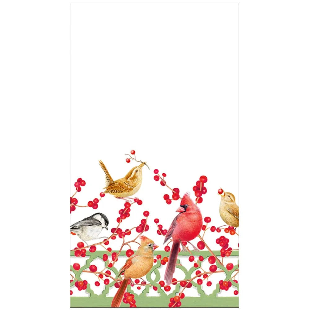 Winter Birds and Berries Guest Napkins