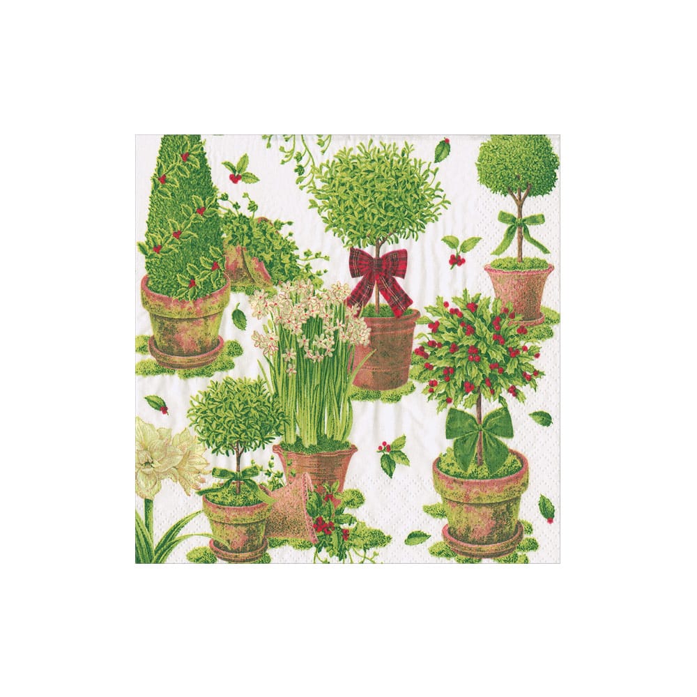 Winter Topiaries Cocktail Napkins