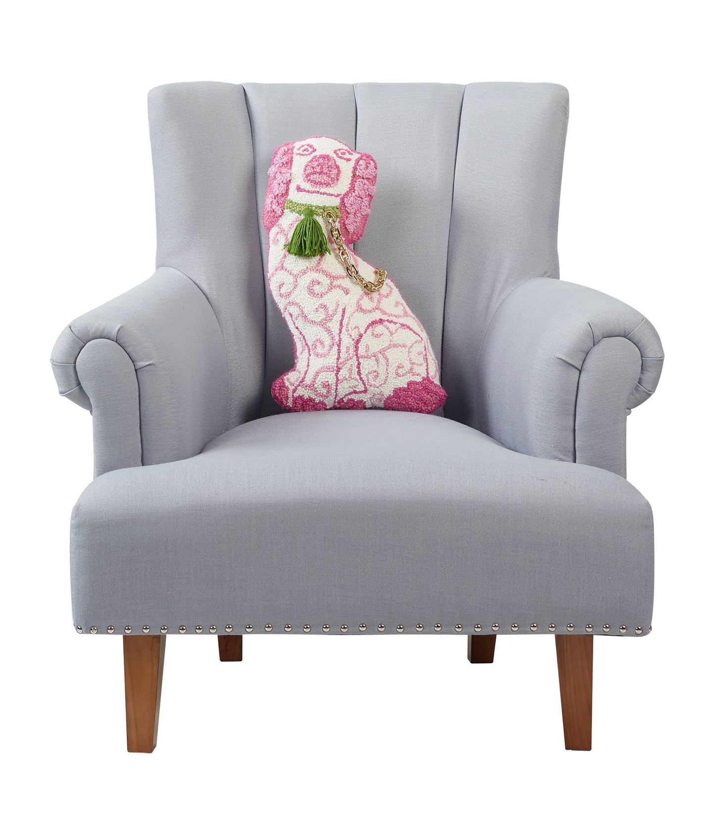 Peking Handicraft - Shaped Chinoiserie Dog Hook Pillow