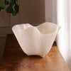 RESIN Alabaster Ice Bucket White Swirl