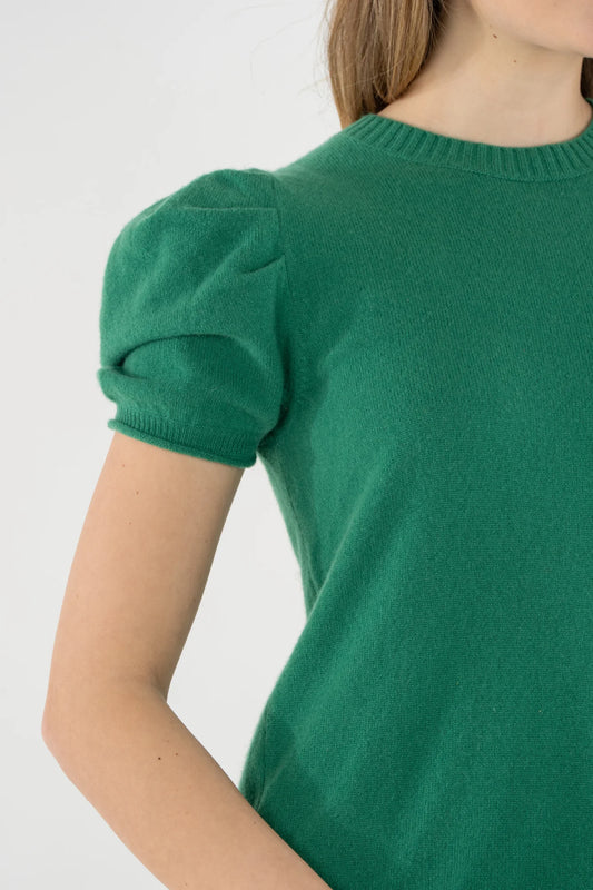 Emily McCarthy Crewneck Knit Sweater in Fairway