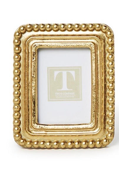 Gold Beaded Mini Picture Frames
