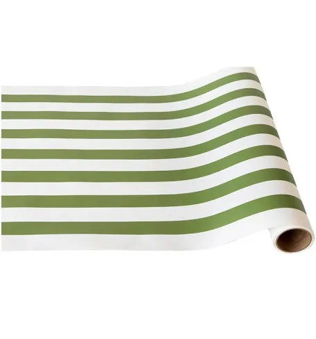 Hester & Cook Table Runner Moss Classic Stripe