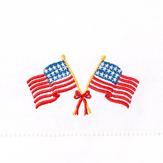 Crossed Flags Guest Towel