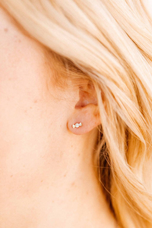 Screwback Stud Earrings - Kate Candy Gold