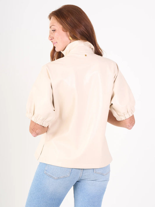 Poppy Top in Sandshell Vegan Leather