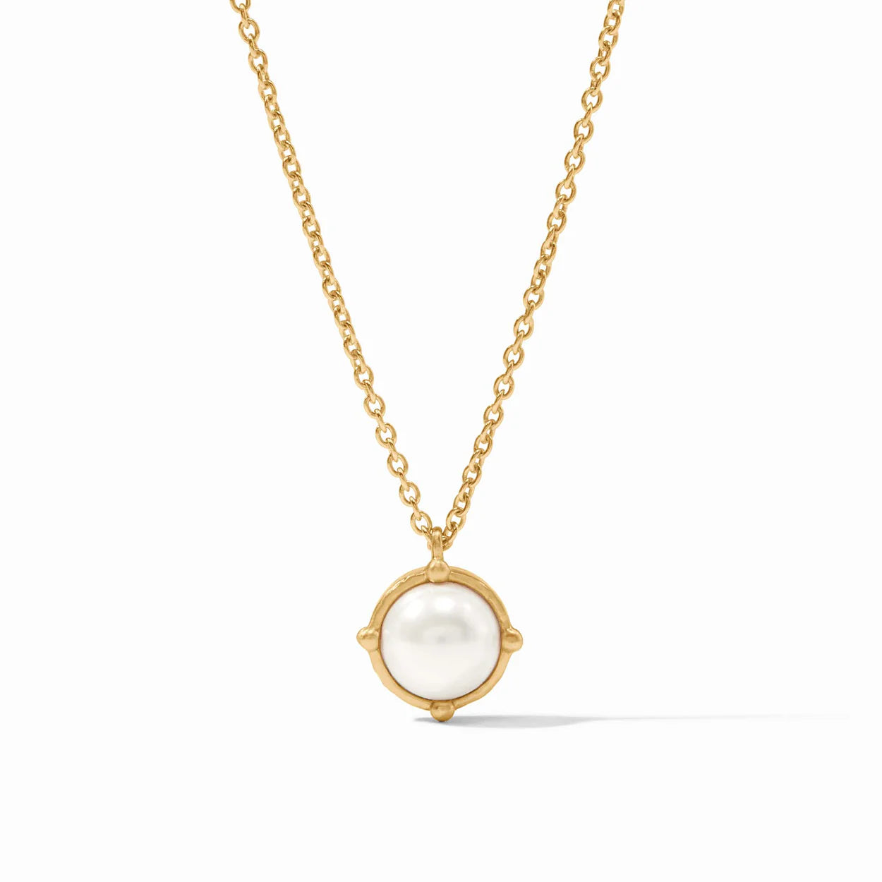 Honeybee Solitaire Necklace Pearl