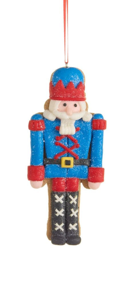5.25" Gingerbread Nutcracker Cookie Ornaments
