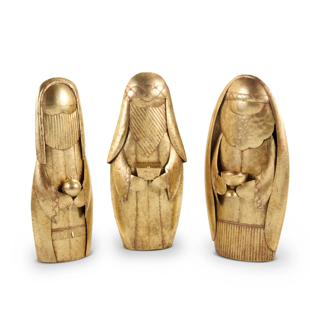 27" Golden Wise Men Set