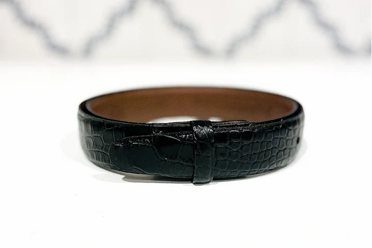 Genuine American Alligator Skin Belt