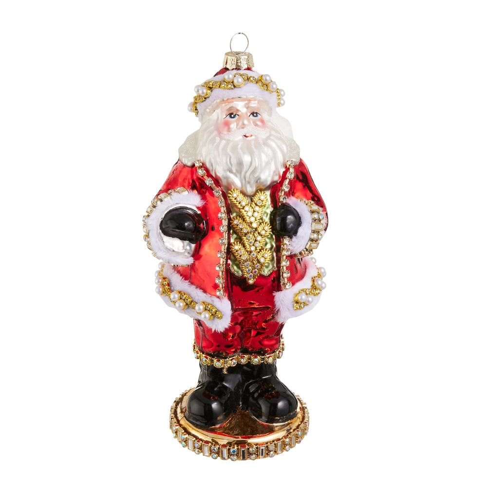 8" Santa Ornament