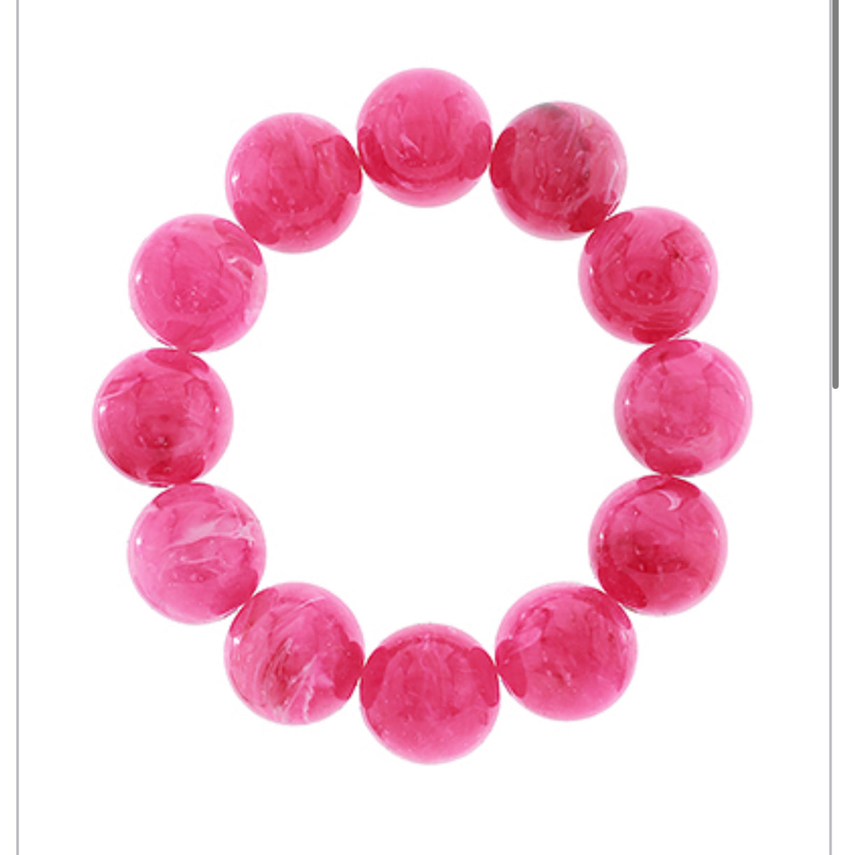 Fuchsia Beaded Bracelet