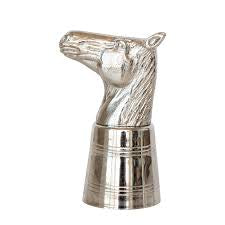 2oz. Cast Aluminum & Stainless Steel Horse Shot Glass