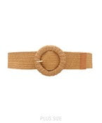Plus Size Circle Buckle Belt