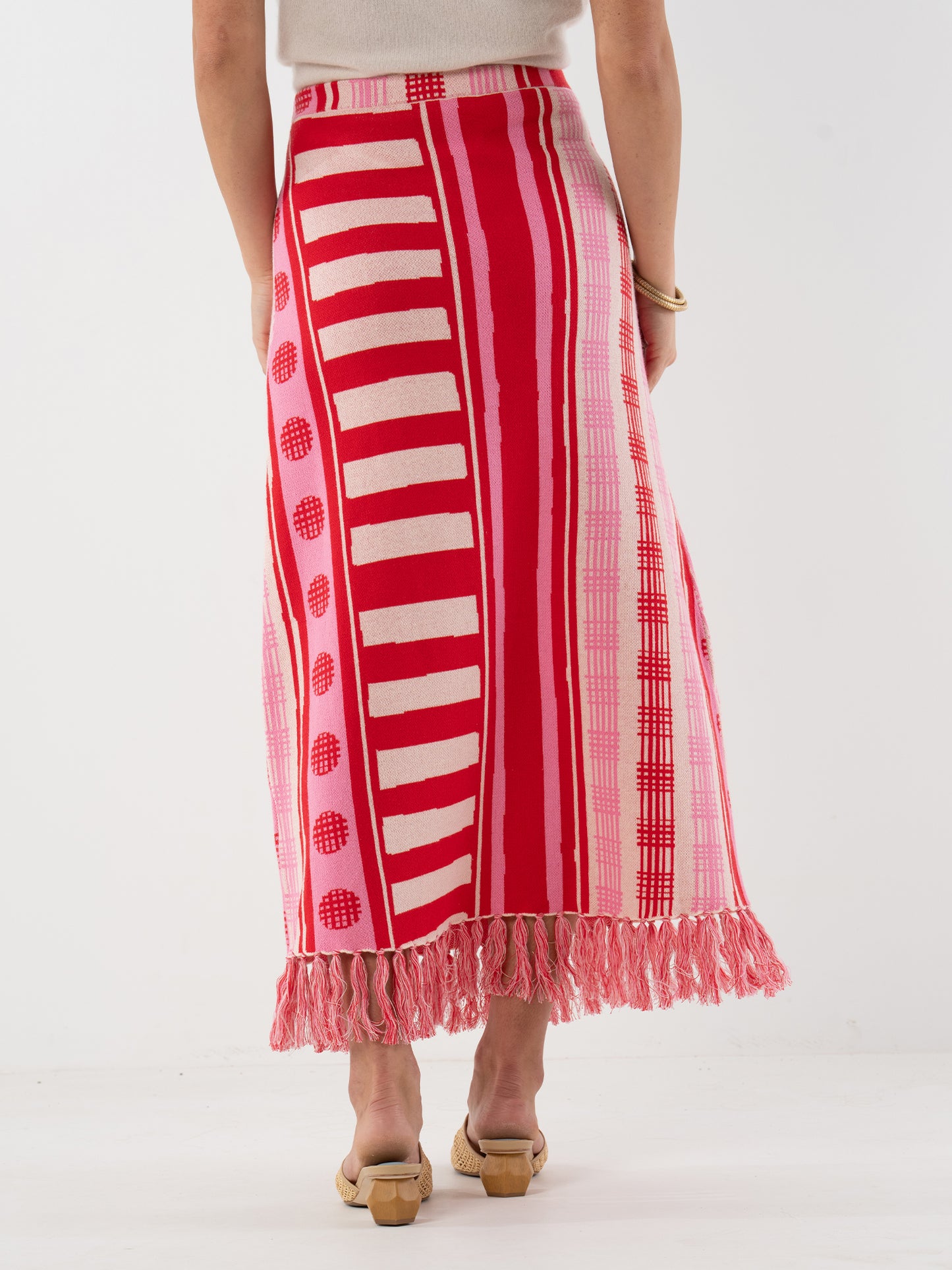 Capri Knit Skirt - Peach Jubilee