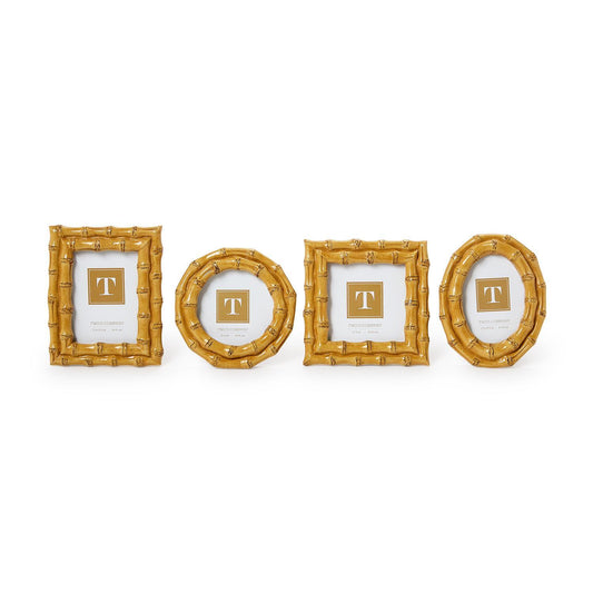 Blonde Faux Bamboo Mini Photo Frames
