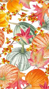 Caspari Guest Napkins/Gourds and Leaves