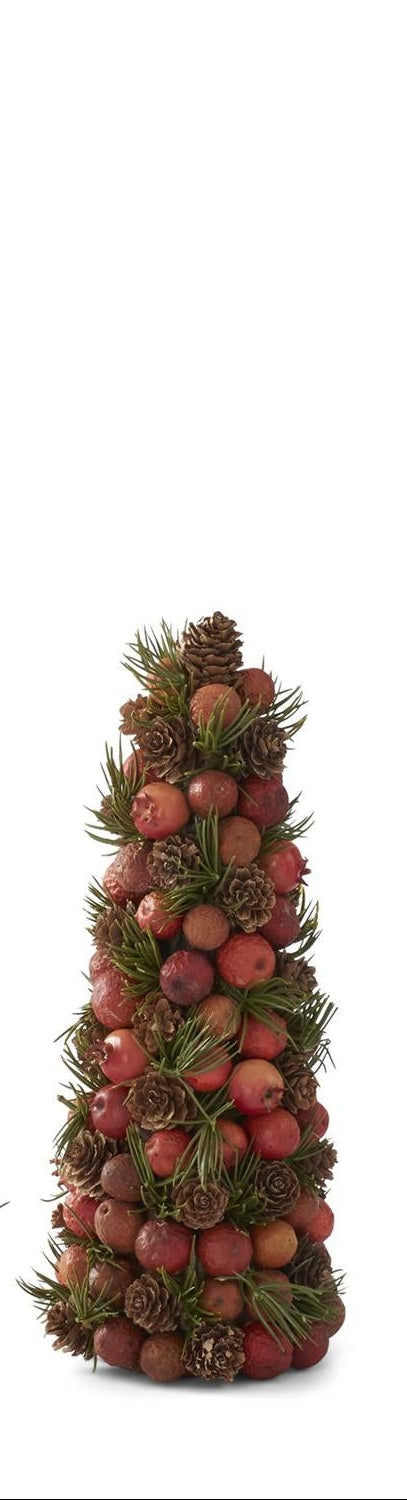 Orange Pods Pinecones & Pine Cone Trees (3 Sizes)