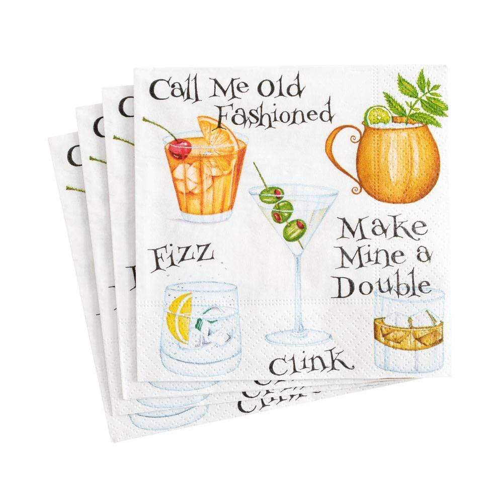 Caspari Cocktail Napkins Cocktail Hour