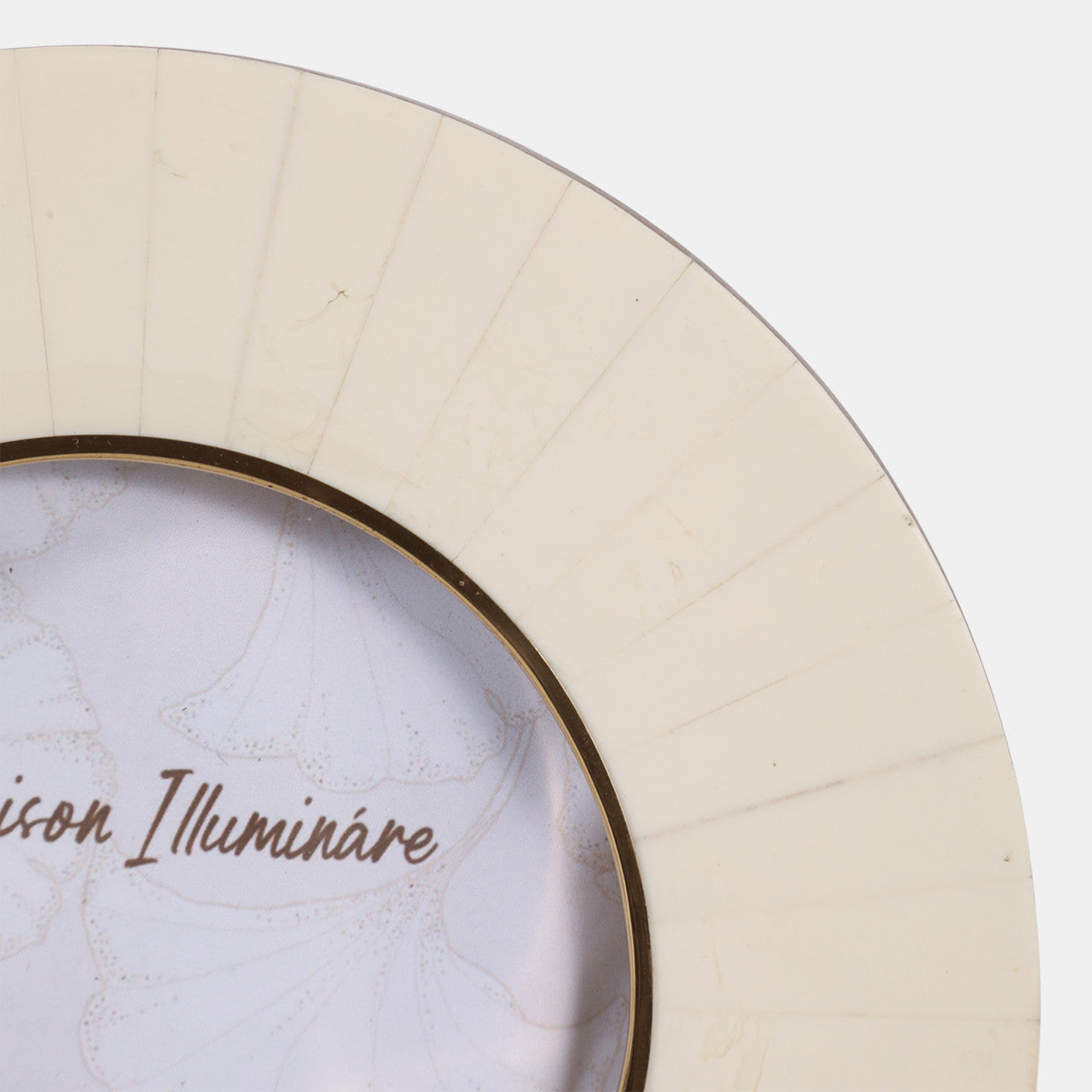 4x4” Round Resin & Resin White Photo Frame