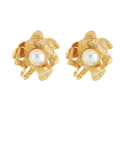 Pearl In Shell Earring