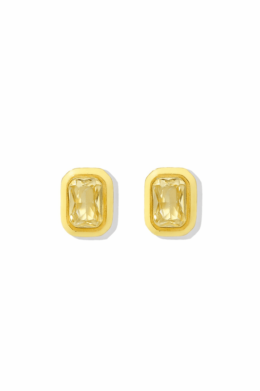 LINNY CO - Screwback Stud Earrings - Whitney Butter Yellow