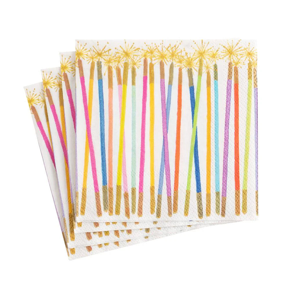 Caspari Cocktail Napkins Candles