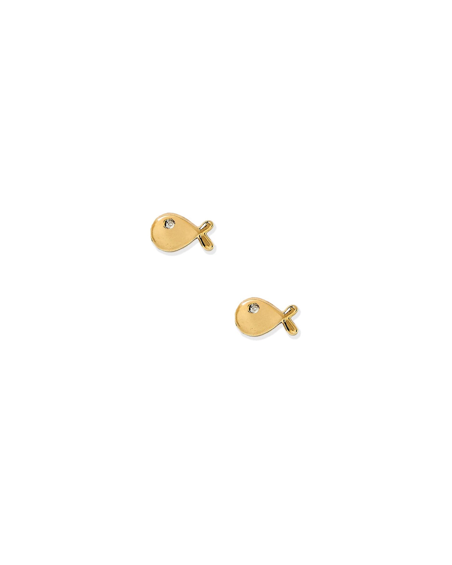 LINNY CO - Screwback Stud Earrings - Whale