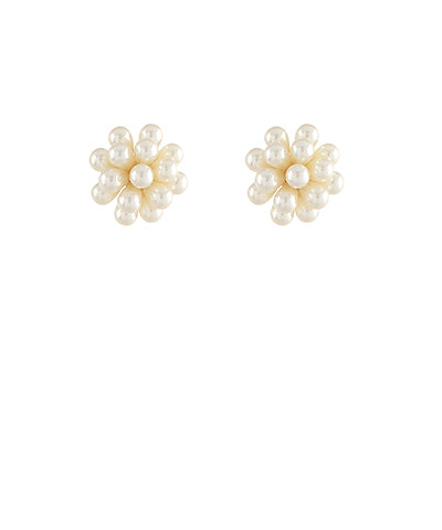 Cluster Pearl Earrings
