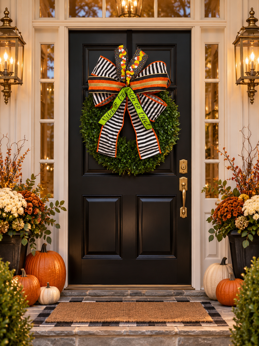 Festive Halloween Bows in 3 Styles