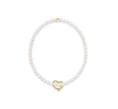 Extends Classic Pearl 3mm Love Gold Charm
