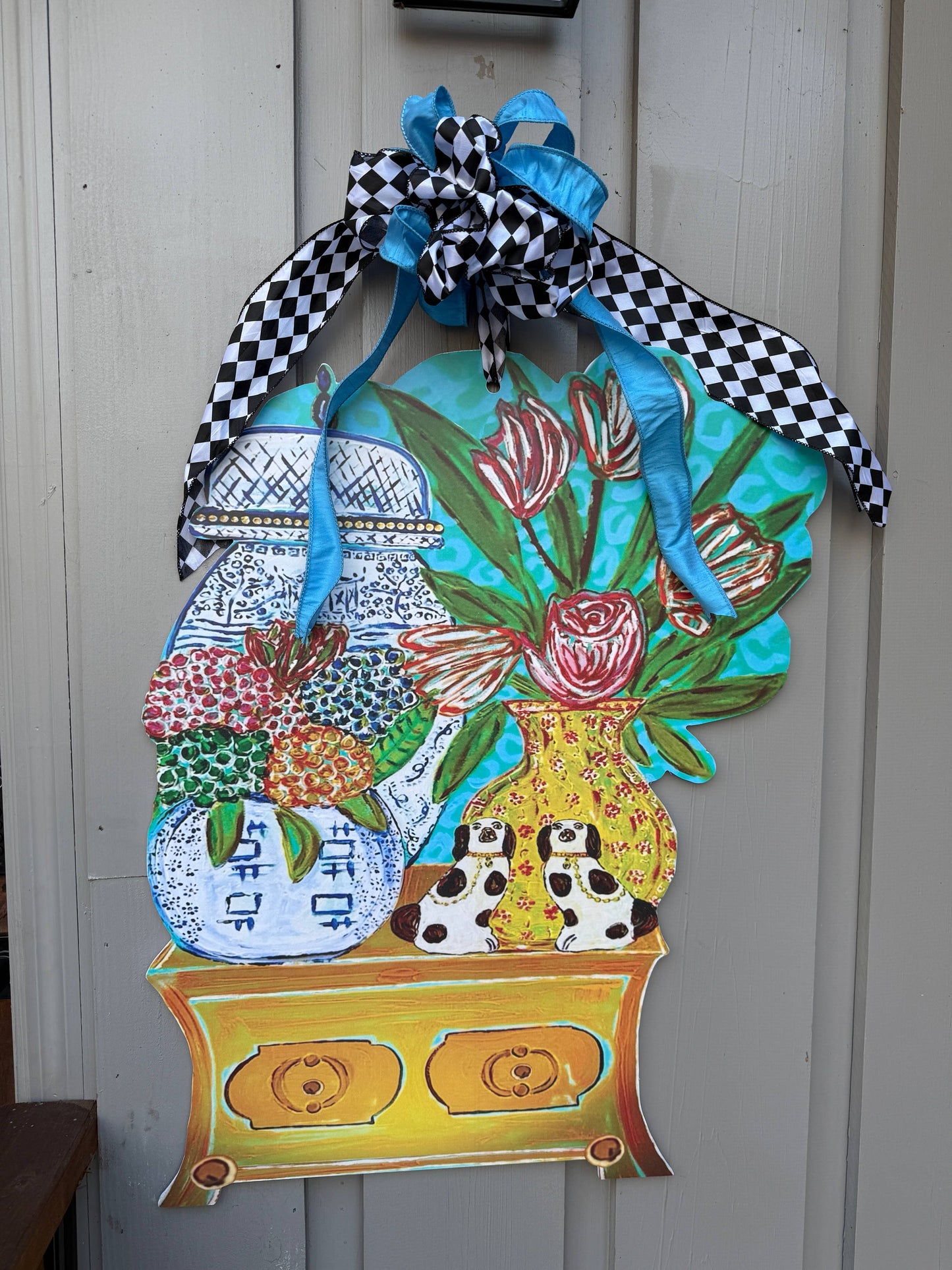 'For the Love of Chinois' Door Hanger