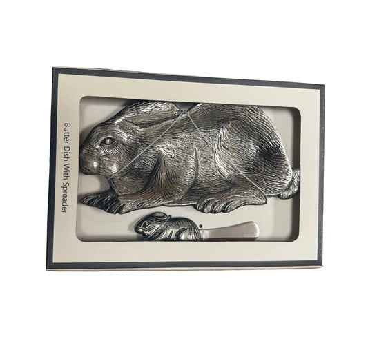 Rabbit Butter Dish w\ Spreader Set