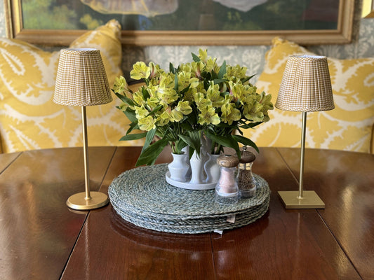 Maison Maison Design Gingham (Empire in Gold)