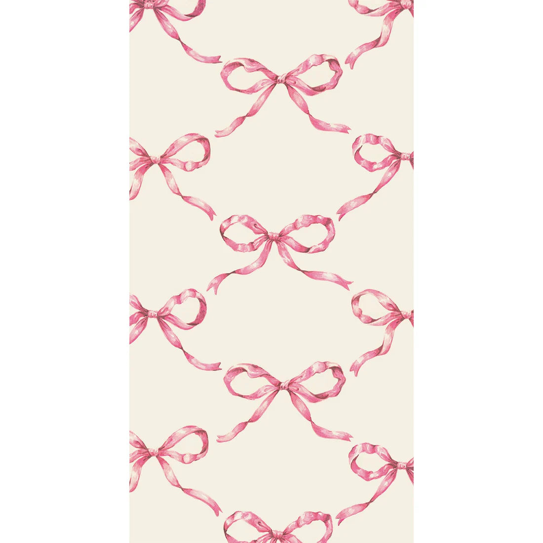 Hester&Cook Guest Napkins Pink Bow Lattice