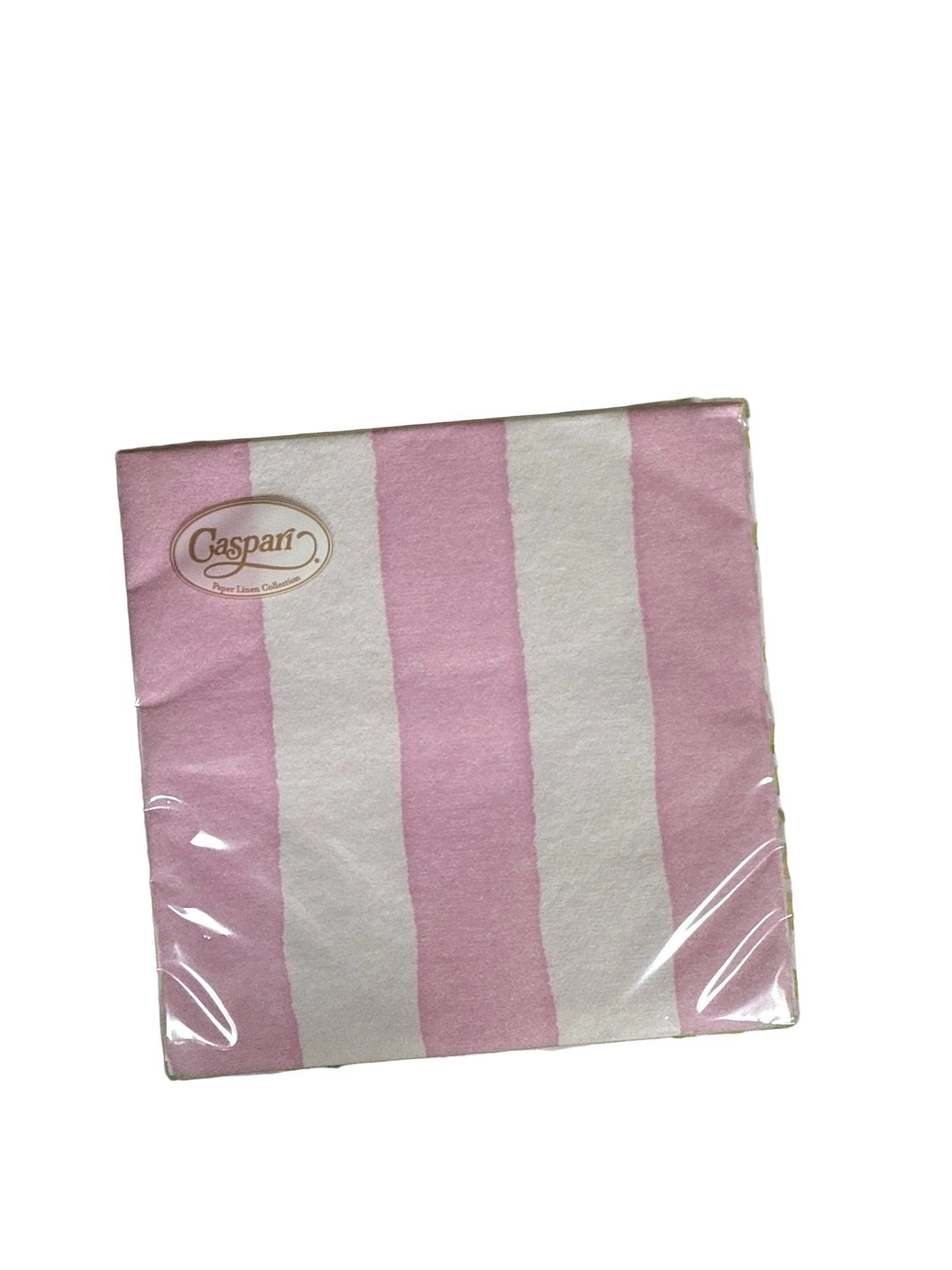 Caspari Cocktail Napkin/ Cafe Stripe Light Pink