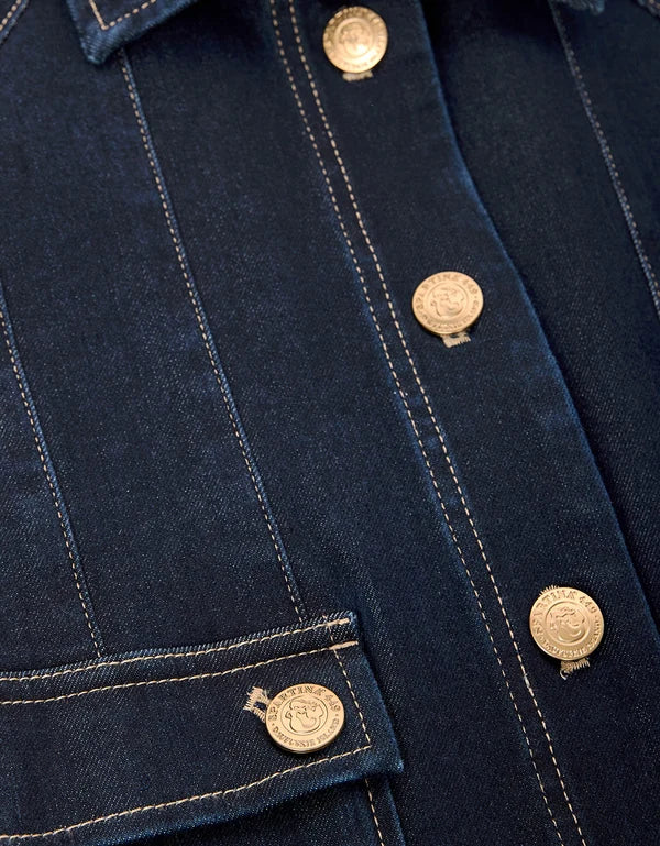 Fallon Denim Jacket in Dark Bayou Wash