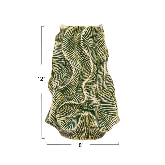 Textured Stoneware Vase