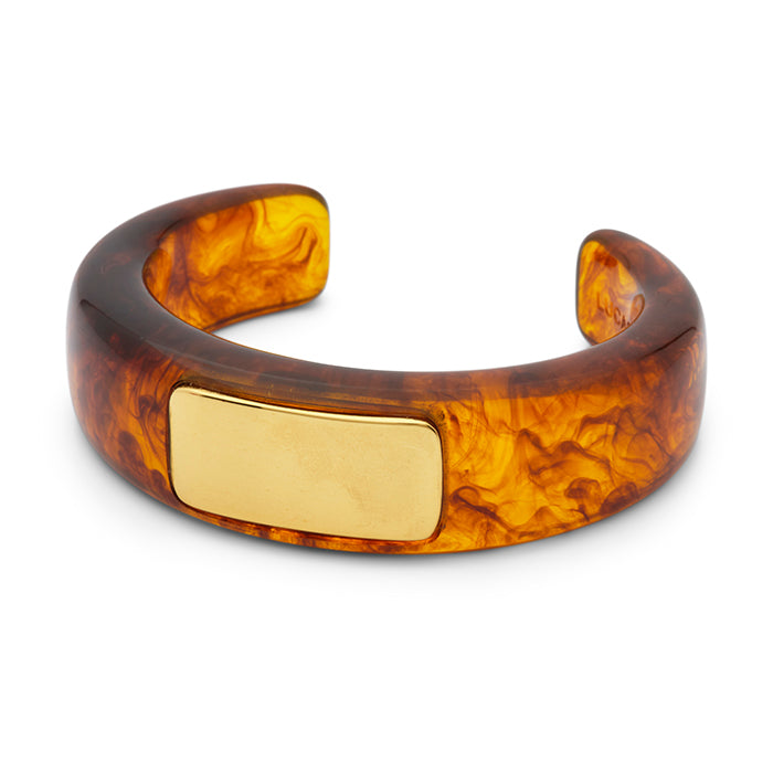 Tortoise Shell Resin Bangle