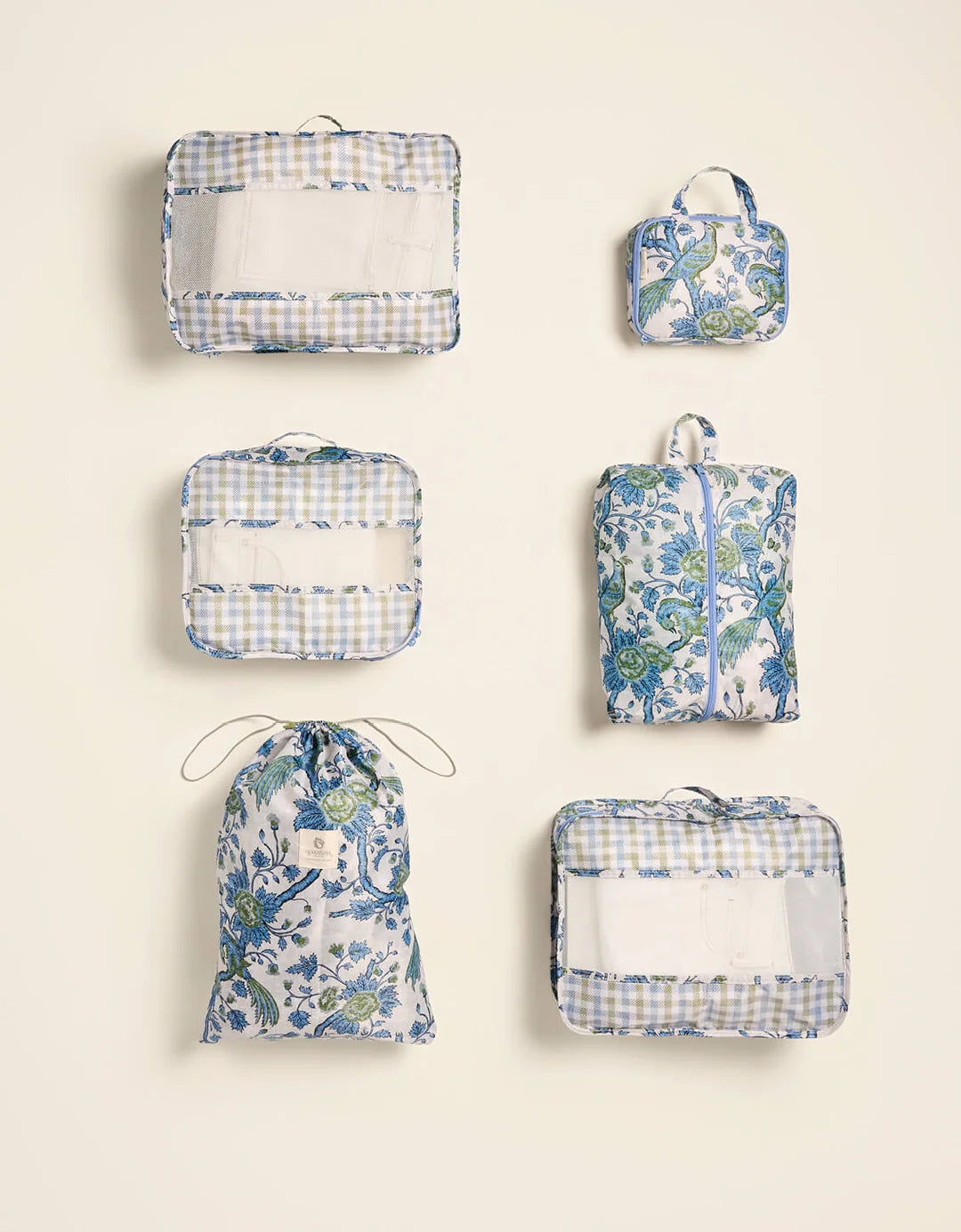 Packing Cubes Japonica Bird Green