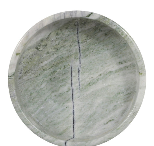 Rimmon Green Marble Pedestal Bowl
