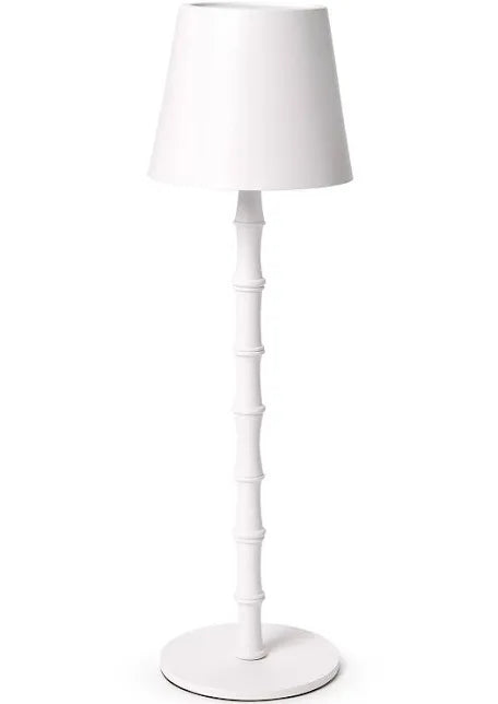 Rechargeable Bamboo Lamp White