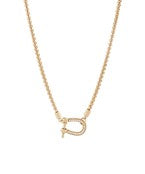 Gold Horsebit Necklace