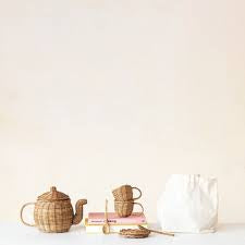 Wicker Tea Set