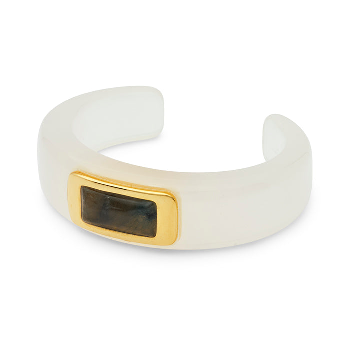 Opal Resin Labradorite Bangle